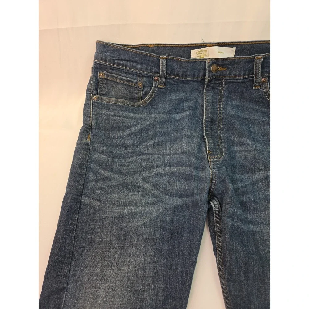 Levi's‎ Signature Gold Men's Regular Fit Flex Denim Blue Jeans 38x30